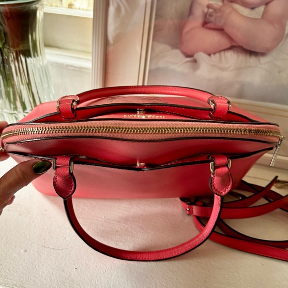 Kate Spade Pink Satchel with custom painted Bubblegum Girl Art One of A Kind - Picture 5 of 8